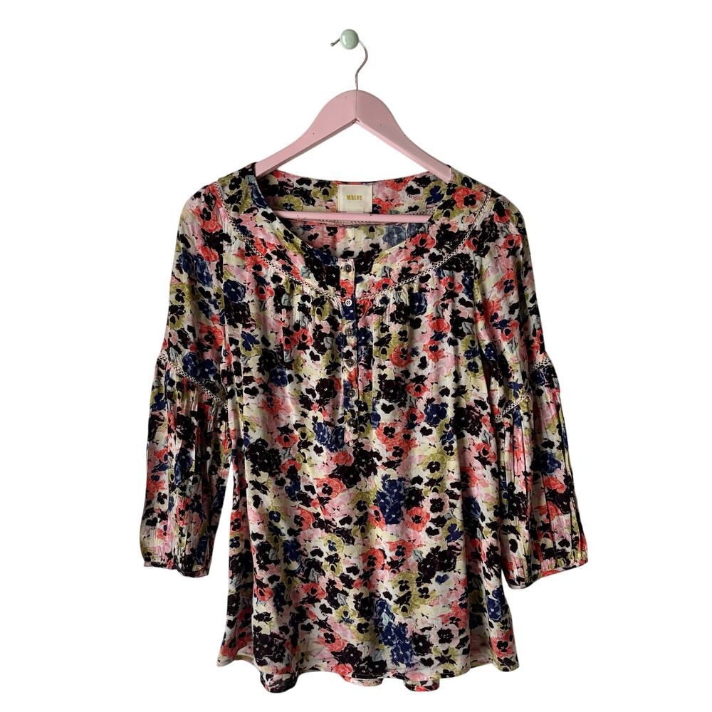 Anthropologie Maeve Floral Blouse